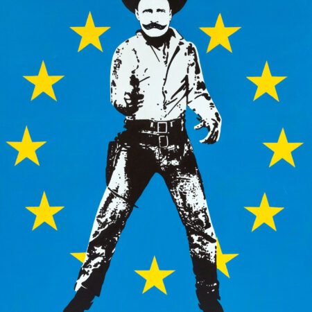 Sándor Rózsa liberates the European Union in Warhol's studio