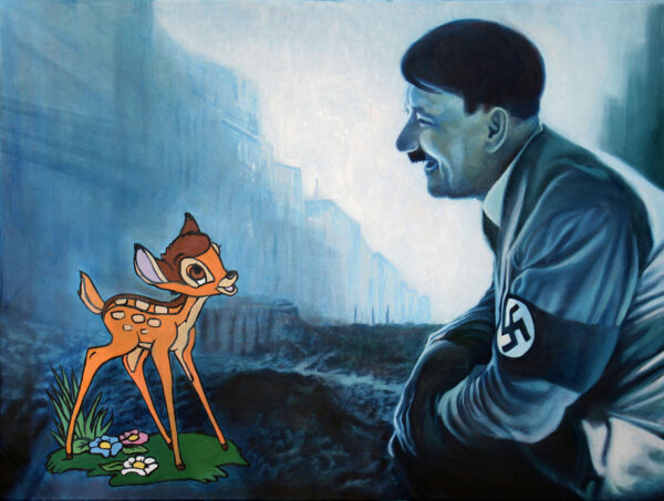 I was just kidding with the transparency law! - nsaid Adolf to Bambi in Helnwein's studio